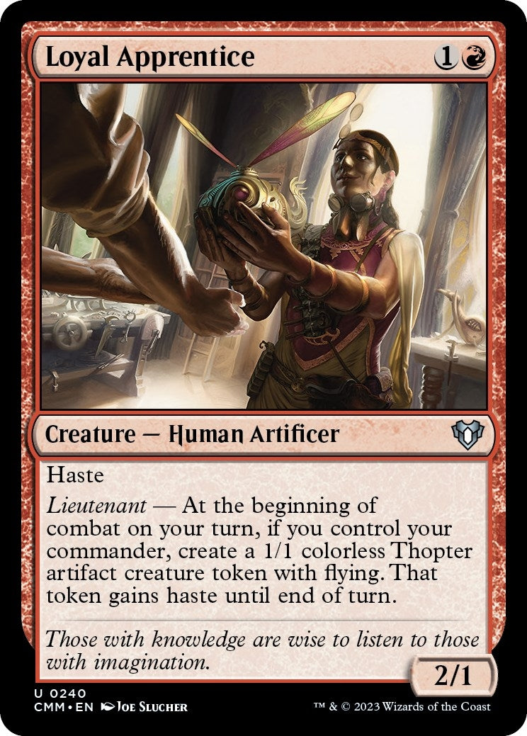 Image for Loyal Apprentice (240) (CMM) - Magic: The Gathering