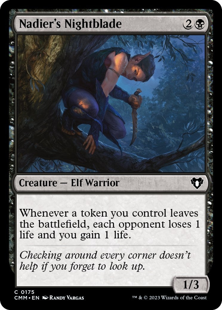 Image for Nadier's Nightblade (175) (CMM) - Magic: The Gathering