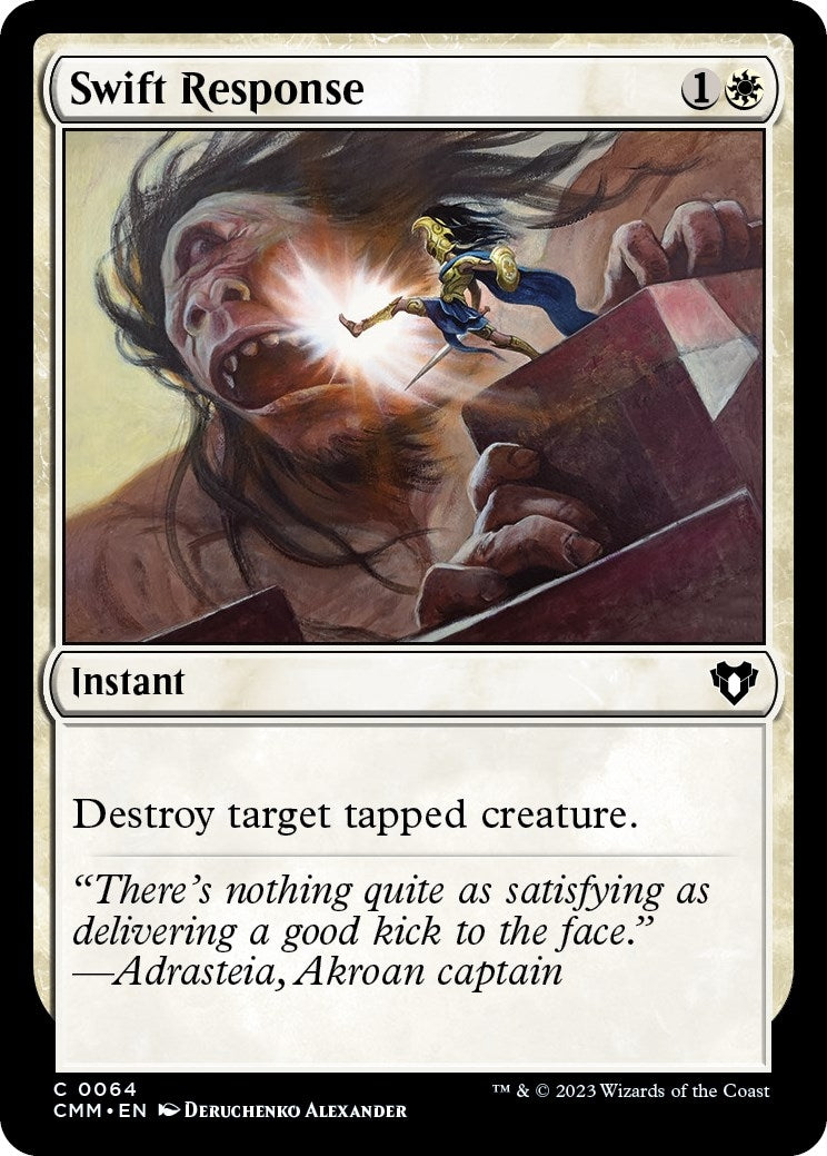 Image for Swift Response (64) (CMM) - Magic: The Gathering
