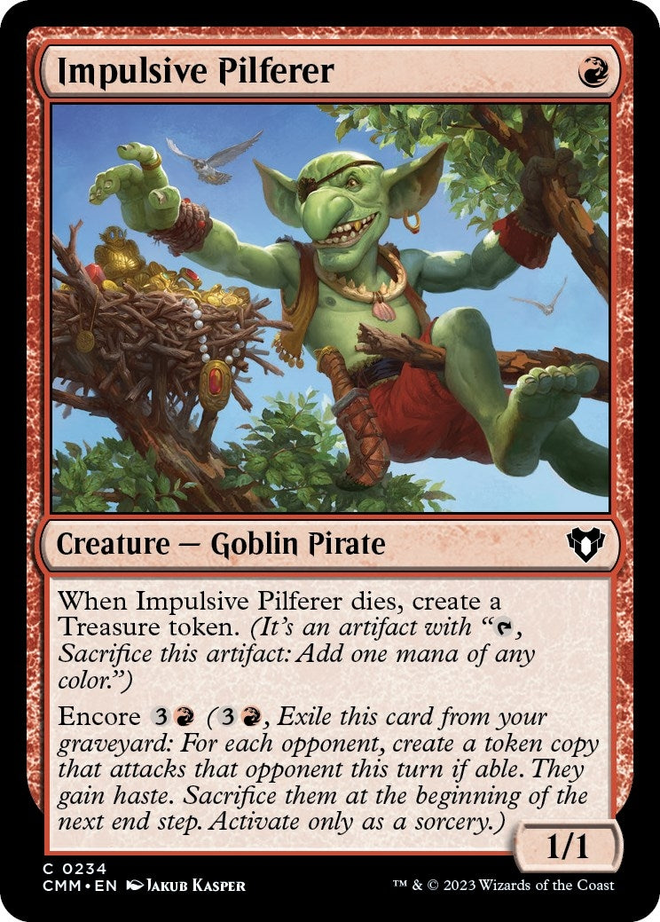 Image for Impulsive Pilferer (234) (CMM) - Magic: The Gathering