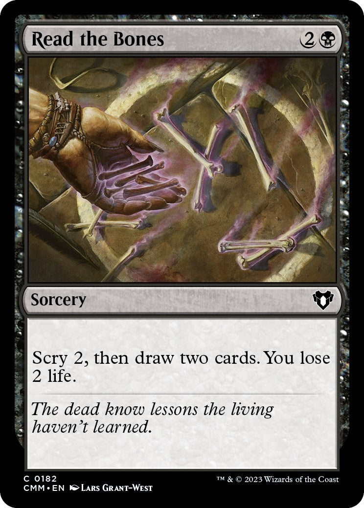 Image for Read the Bones (182) (CMM) - Magic: The Gathering
