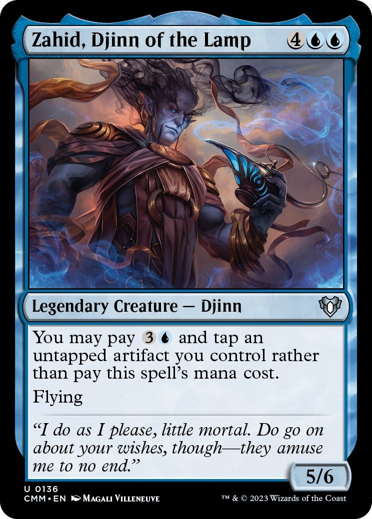 Image for Zahid, Djinn of the Lamp (136) (CMM) - Magic: The Gathering