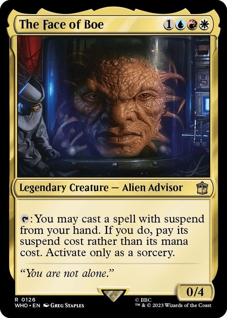 Image for The Face of Boe (126) (WHO) - Magic: The Gathering