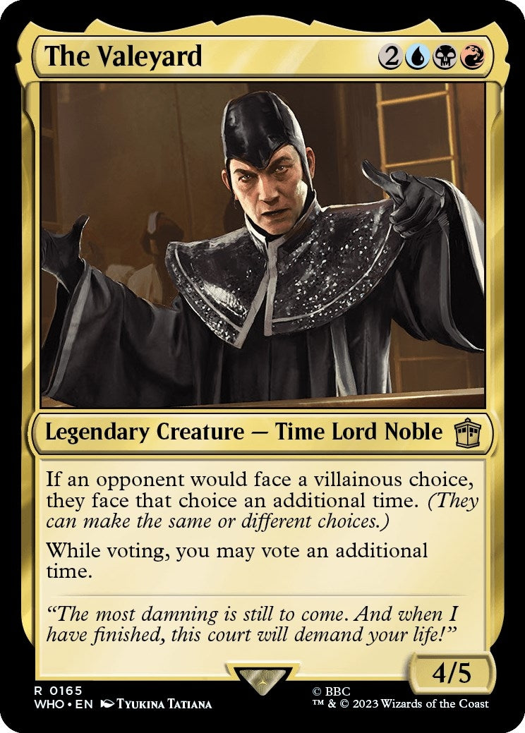 Image for The Valeyard (165) (WHO) - Magic: The Gathering