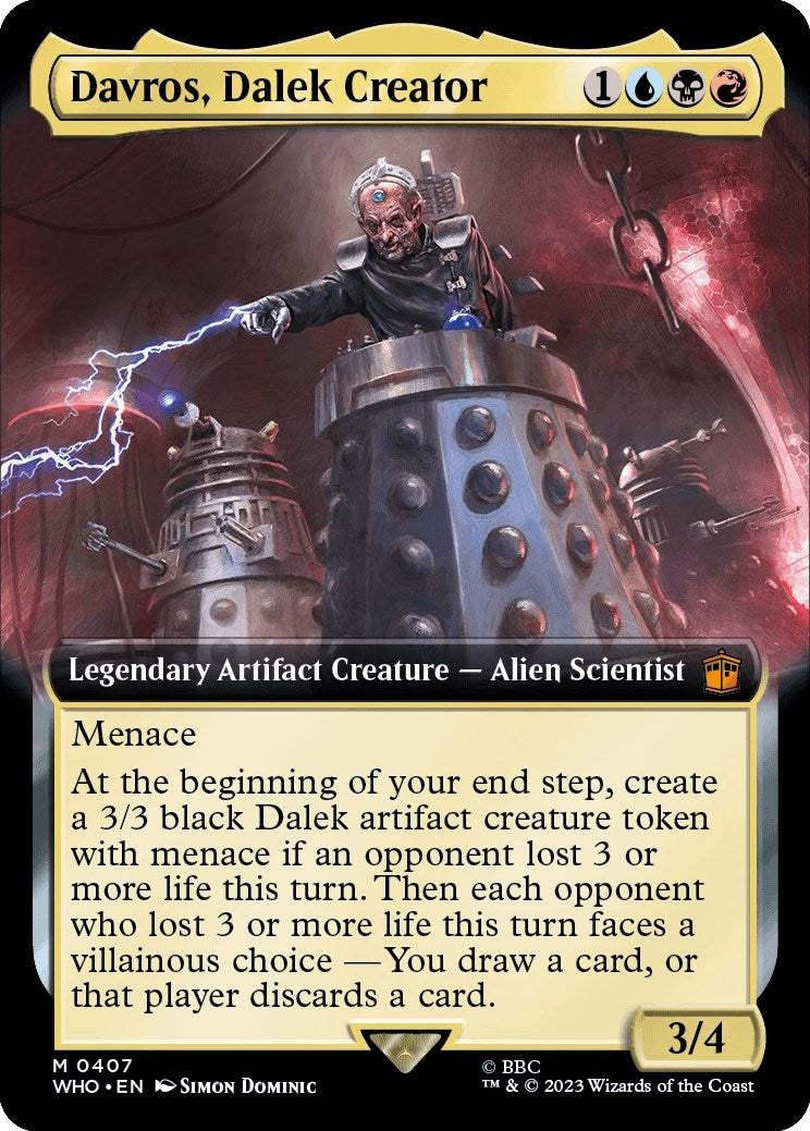 Image for Davros, Dalek Creator (Extended Art) (407) (WHO) - Magic: The Gathering