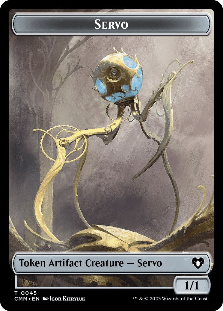 Image for Servo // Emblem - Daretti, Scrap Savant Double-Sided Token (45 // 51) (CMM) - Magic: The Gathering