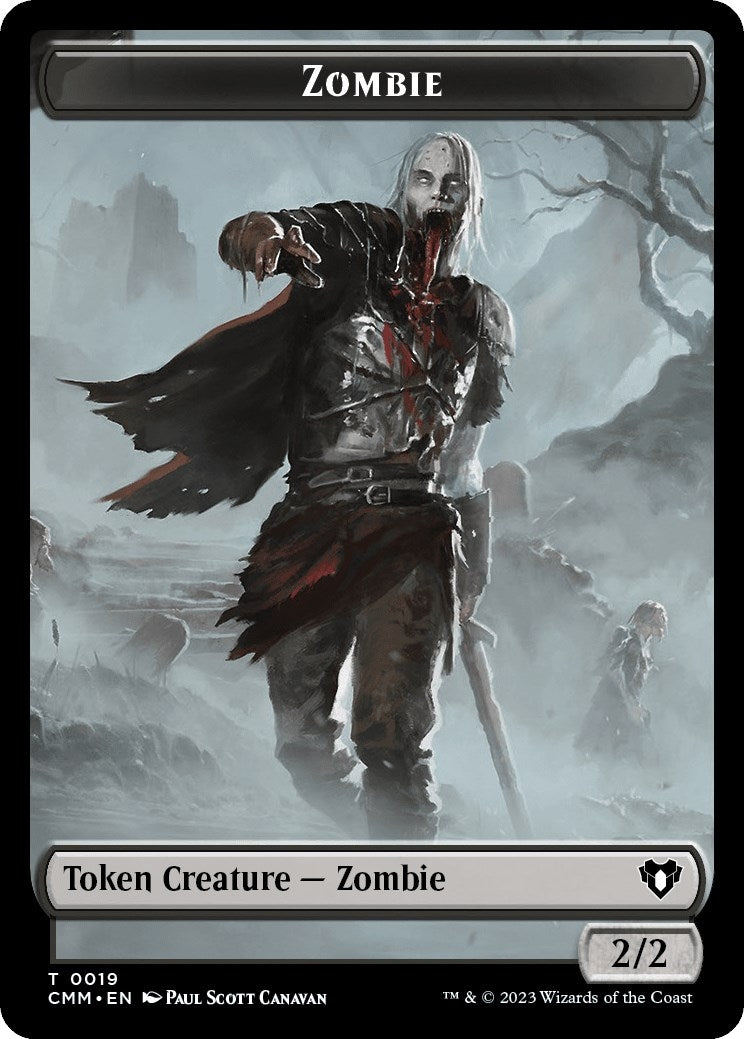 Image for Zombie (0019) // Goblin Double-Sided Token (19 // 27) (CMM) - Magic: The Gathering