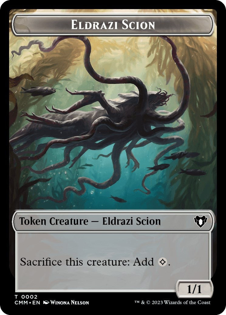 Image for Eldrazi Scion // Cat (0005) Double-Sided Token (2 // 5) (CMM) - Magic: The Gathering