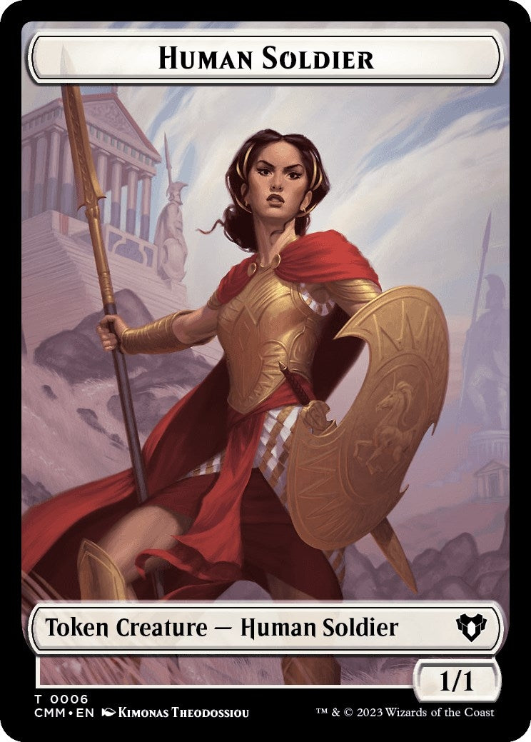 Image for Human Soldier // Cat (0005) Double-Sided Token (6 // 5) (CMM) - Magic: The Gathering