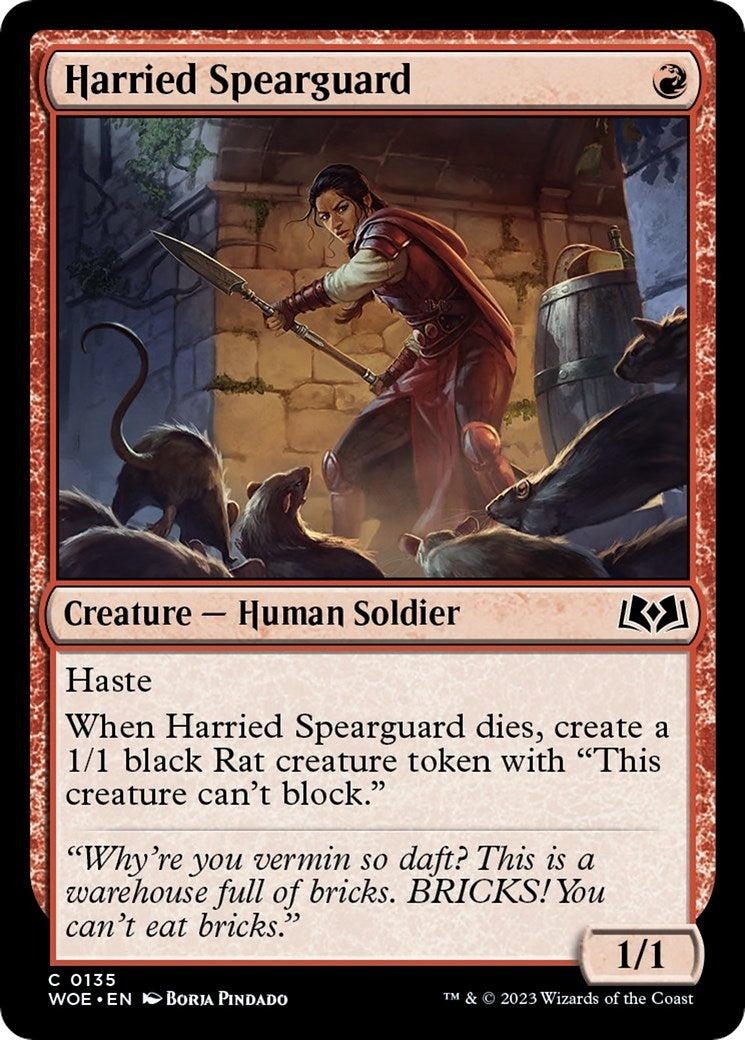 Image for Harried Spearguard (135) (WOE) - Magic: The Gathering