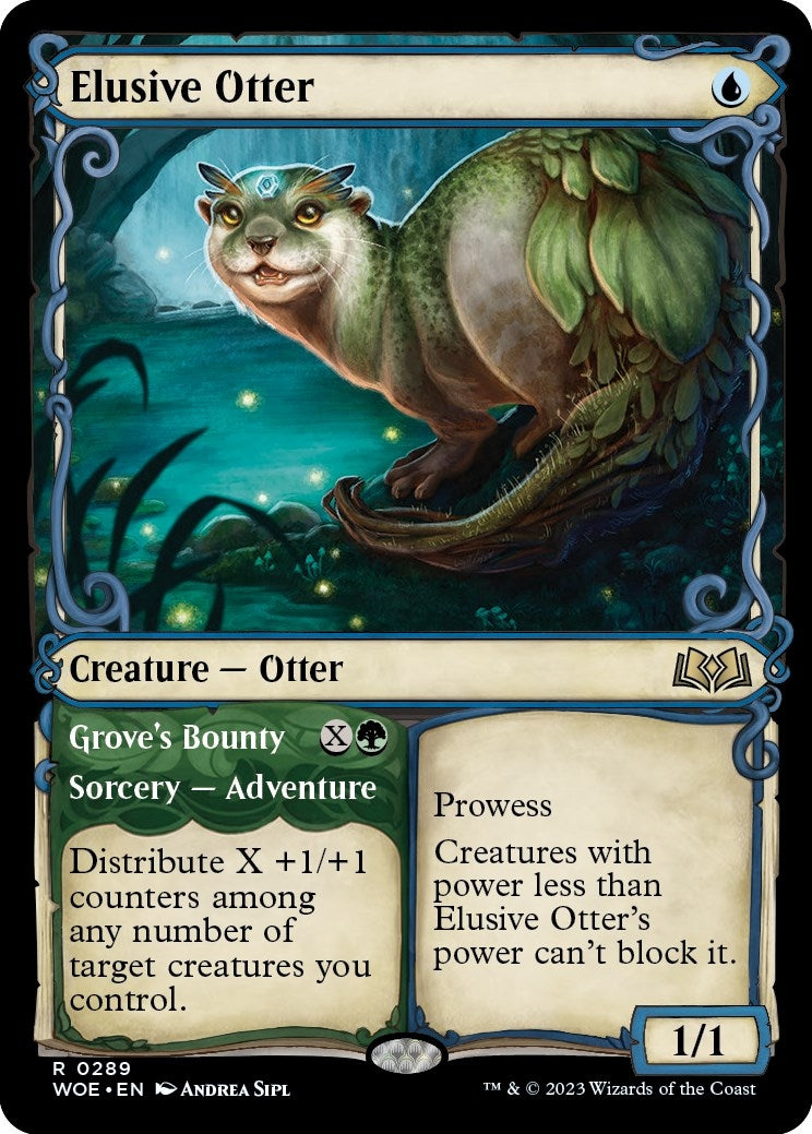 Image for Elusive Otter (Showcase) (289) (WOE) - Magic: The Gathering