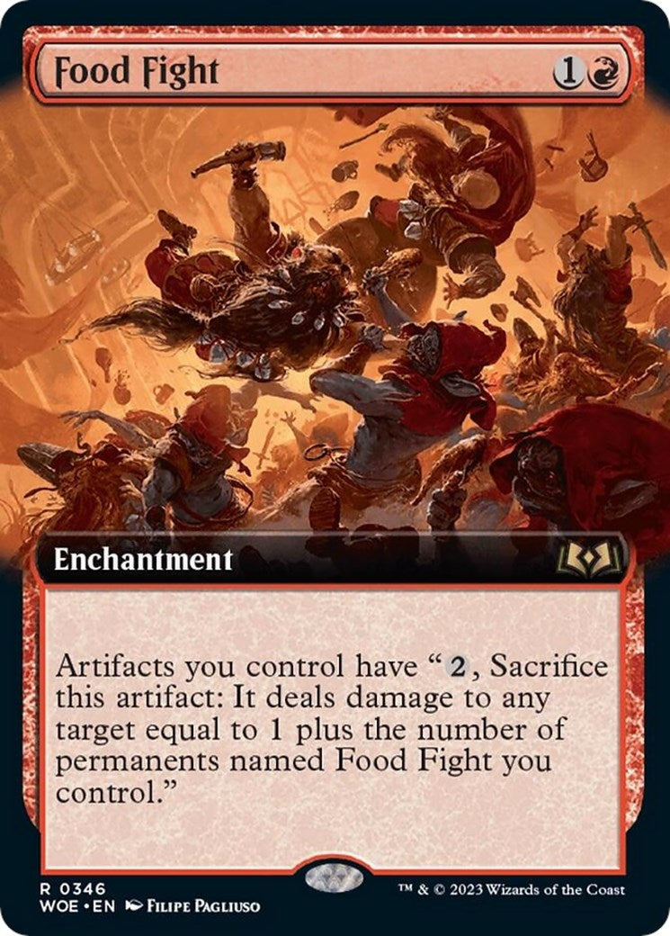 Image for Food Fight (Extended Art) (346) (WOE) - Magic: The Gathering