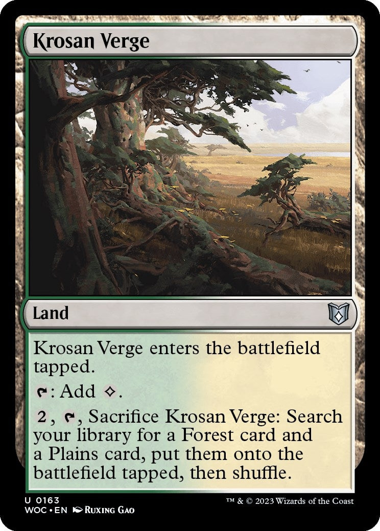 Image for Krosan Verge (163) (WOC) - Magic: The Gathering