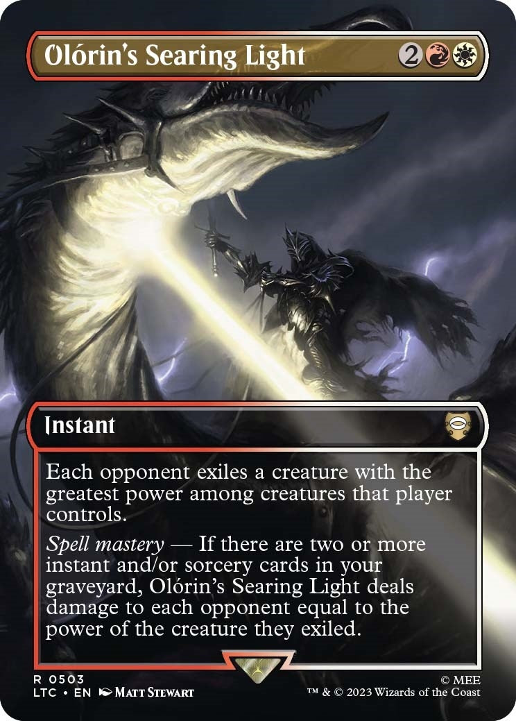 Image for Olorin's Searing Light (Borderless) (503) (LTC) - Magic: The Gathering