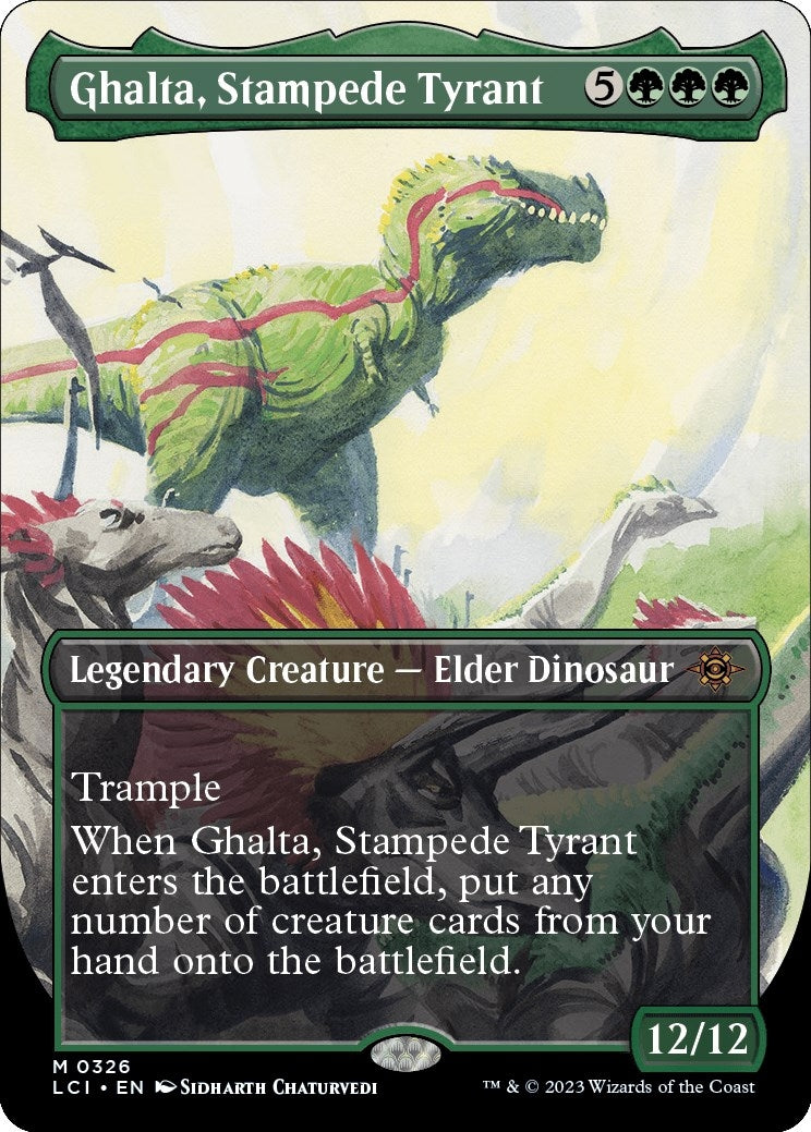 Image for Ghalta, Stampede Tyrant (Borderless) (326) (LCI) - Magic: The Gathering