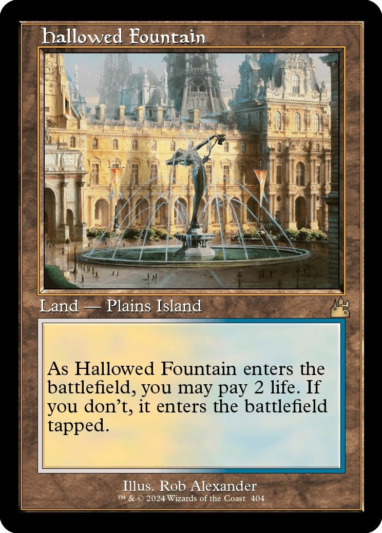 Image for Hallowed Fountain (Retro Frame) (404) (RVR) - Magic: The Gathering