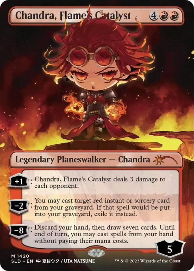 Image for Chandra, Flame's Catalyst (Rainbow Foil) (1420) (SLD) - Magic: The Gathering