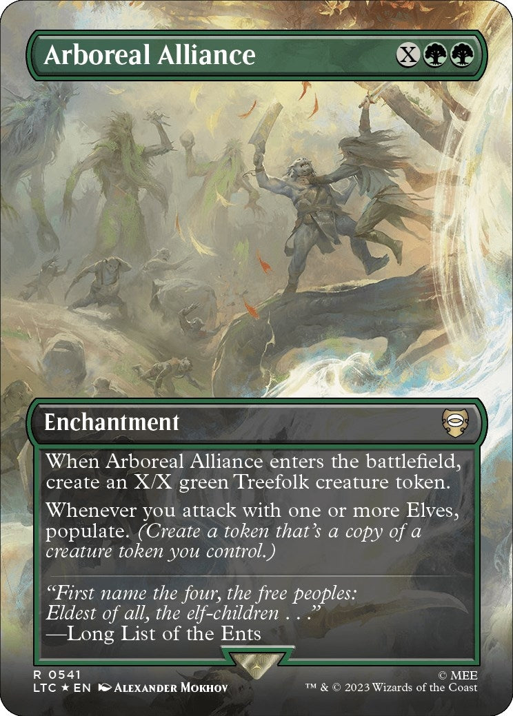 Image for Arboreal Alliance (Borderless) (Surge Foil) (541) (LTC) - Magic: The Gathering