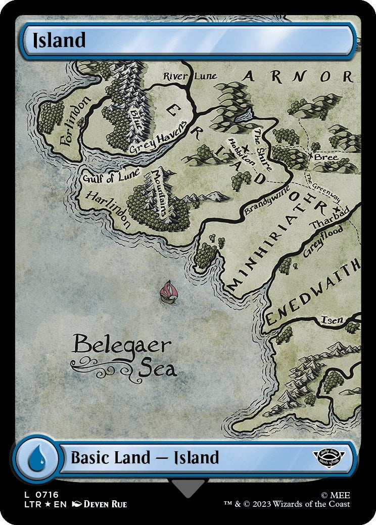 Image for Island (0716) (Surge Foil) (716) (LTR) - Magic: The Gathering
