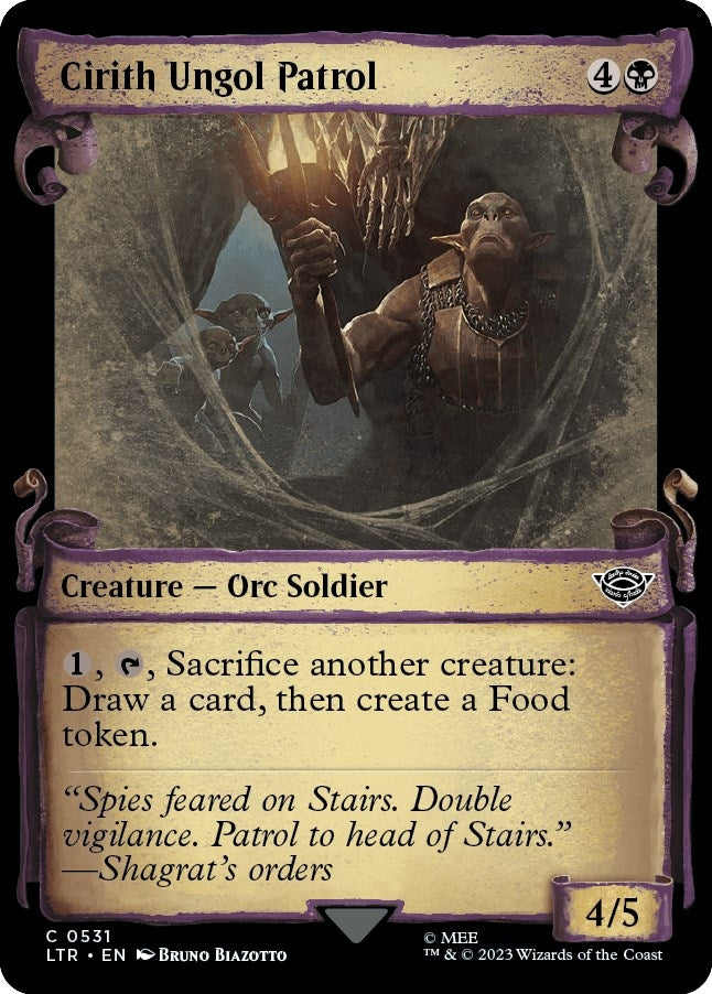 Image for Cirith Ungol Patrol (Showcase Scrolls) (531) (LTR) - Magic: The Gathering