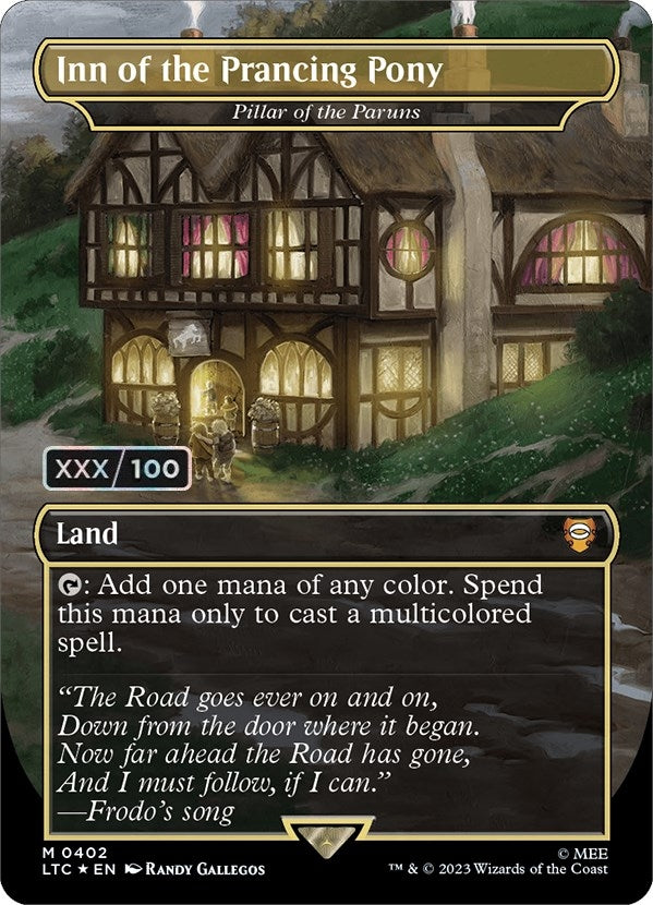 Image for Inn of the Prancing Pony - Pillar of the Paruns (Borderless) (Serial Numbered) (402) (LTC) - Magic: The Gathering
