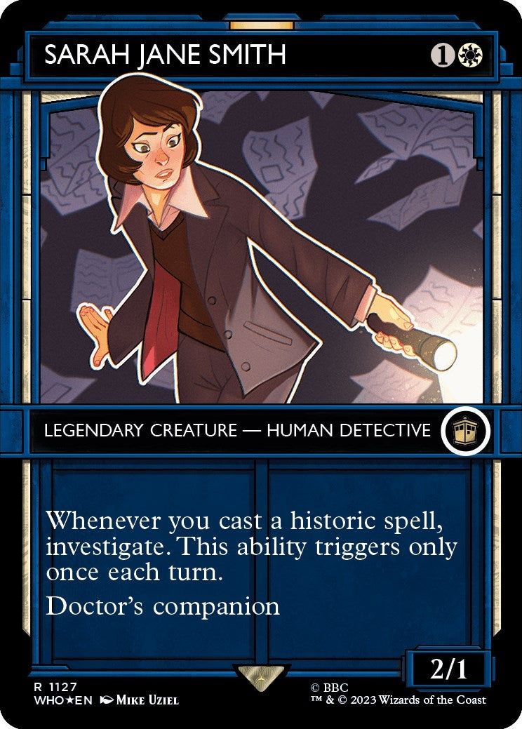 Image for Sarah Jane Smith (Showcase) (Surge Foil) (1127) (WHO) - Magic: The Gathering