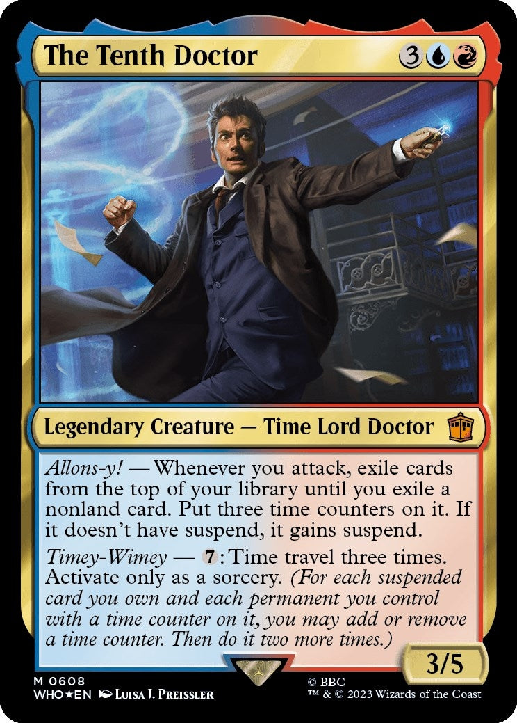 Image for The Tenth Doctor (Surge Foil) (608) (WHO) - Magic: The Gathering