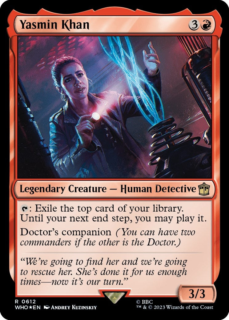 Image for Yasmin Khan (Surge Foil) (612) (WHO) - Magic: The Gathering