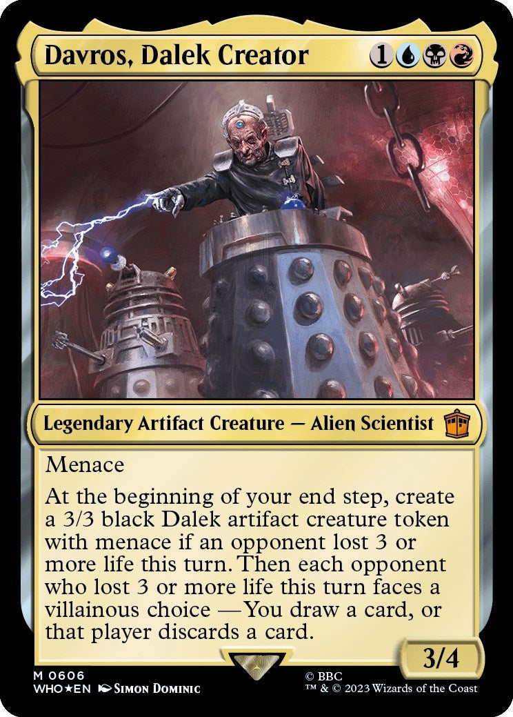 Image for Davros, Dalek Creator (Surge Foil) (606) (WHO) - Magic: The Gathering