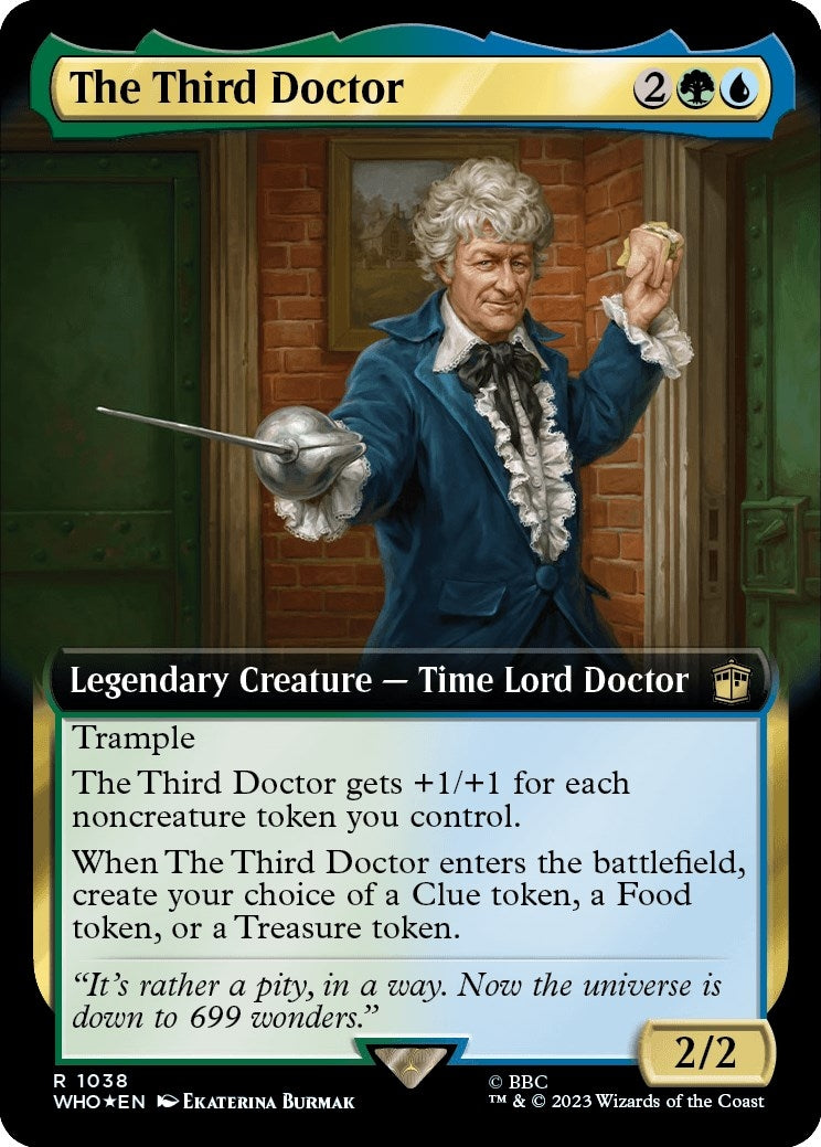 Image for The Third Doctor (Extended Art) (Surge Foil) (1038) (WHO) - Magic: The Gathering