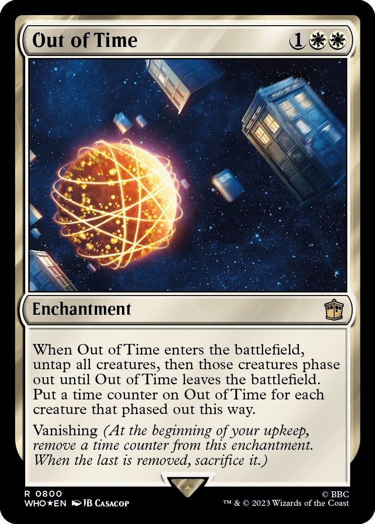Image for Out of Time (Surge Foil) (800) (WHO) - Magic: The Gathering