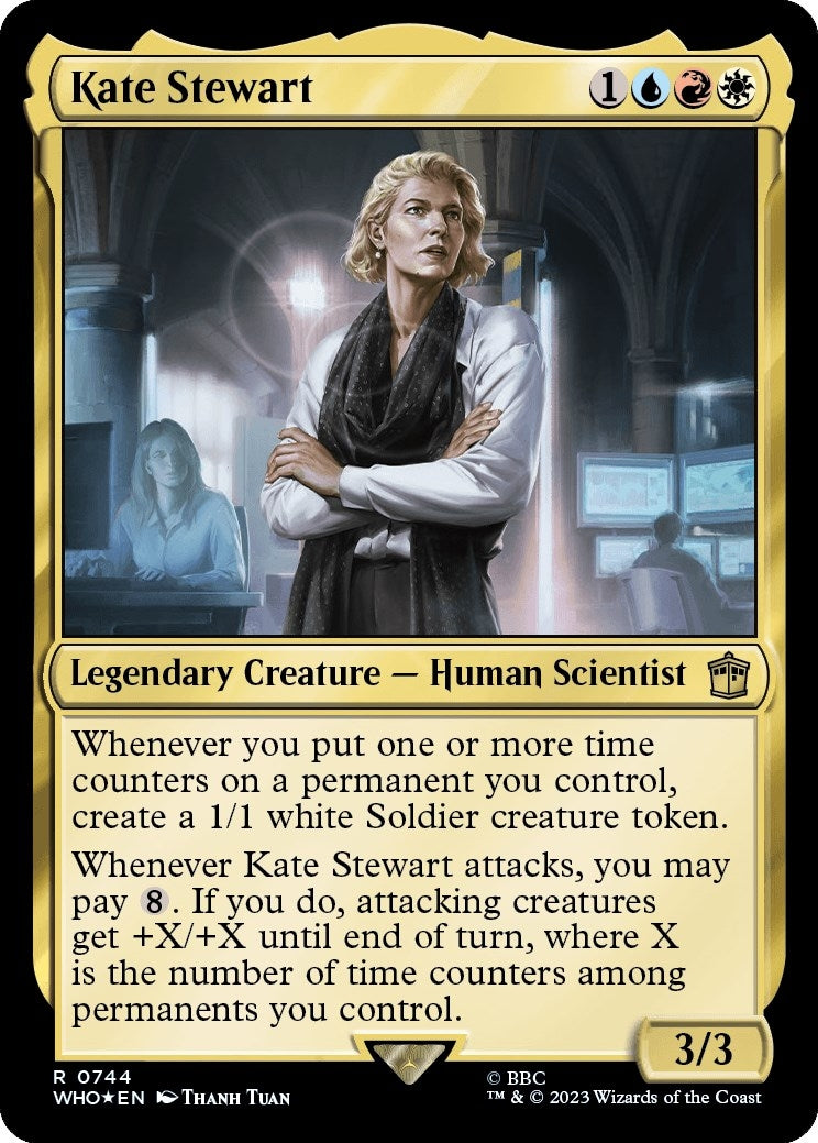 Image for Kate Stewart (Surge Foil) (744) (WHO) - Magic: The Gathering