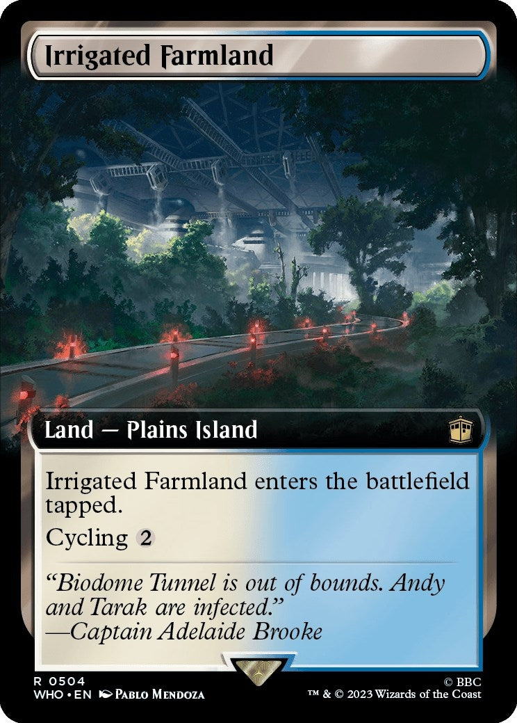Image for Irrigated Farmland (Extended Art) (504) (WHO) - Magic: The Gathering