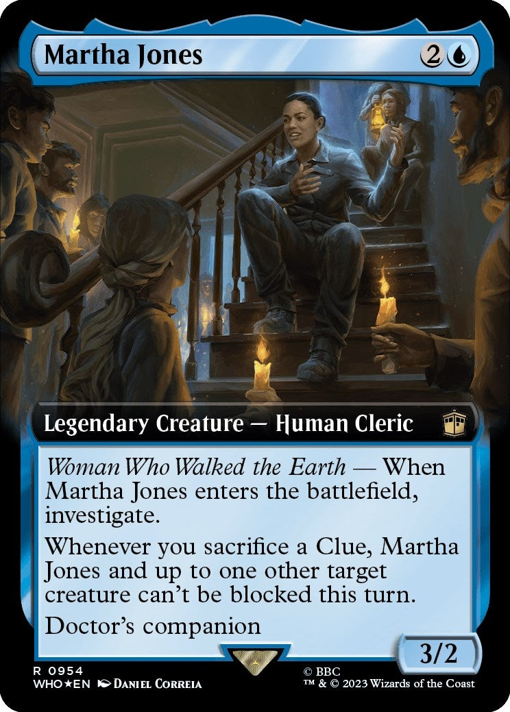 Image for Martha Jones (Extended Art) (Surge Foil) (954) (WHO) - Magic: The Gathering