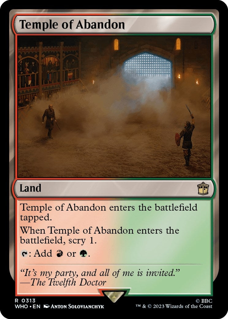 Image for Temple of Abandon (313) (WHO) - Magic: The Gathering