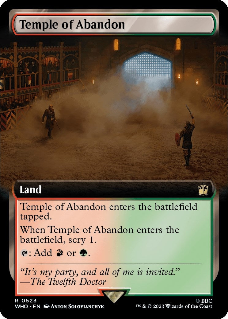 Image for Temple of Abandon (Extended Art) (523) (WHO) - Magic: The Gathering