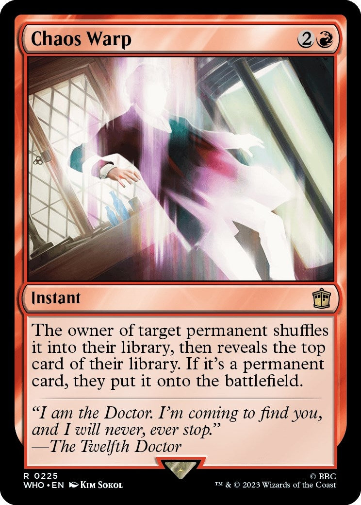 Image for Chaos Warp (225) (WHO) - Magic: The Gathering