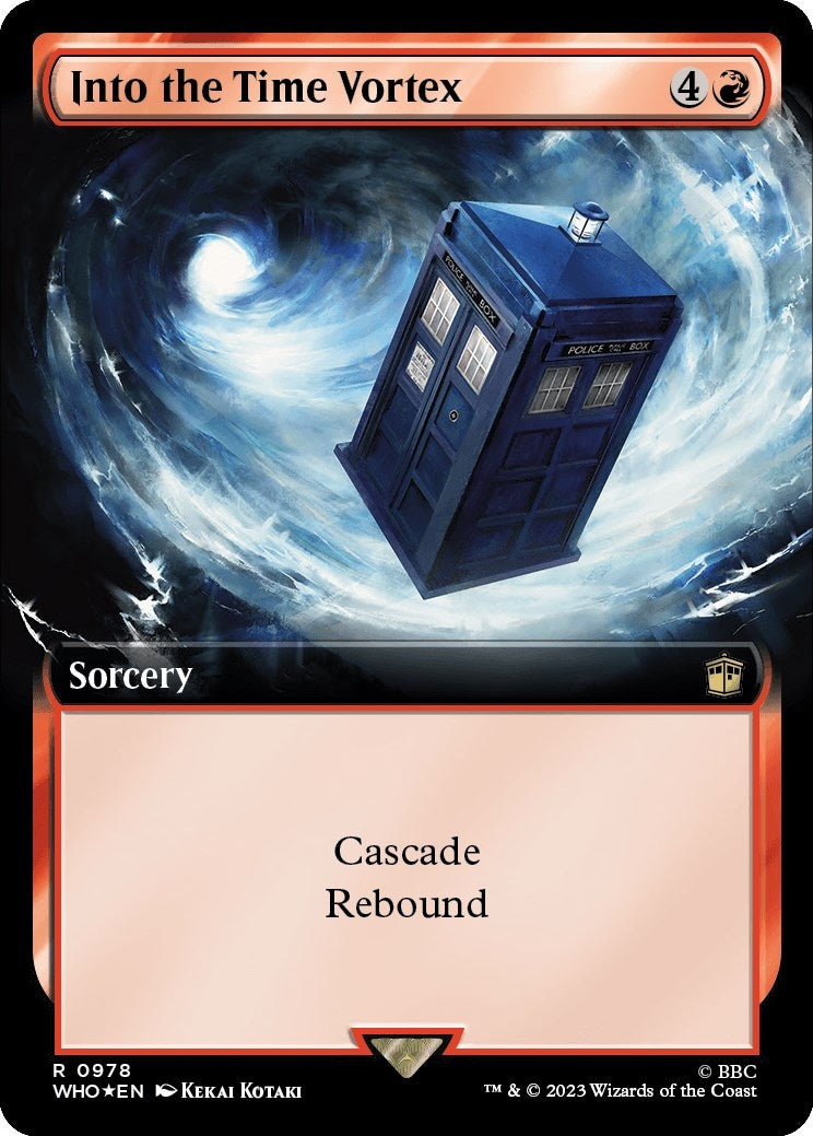 Image for Into the Time Vortex (Extended Art) (Surge Foil) (978) (WHO) - Magic: The Gathering