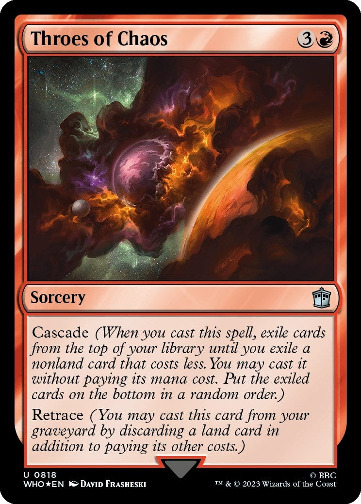 Image for Throes of Chaos (Surge Foil) (818) (WHO) - Magic: The Gathering