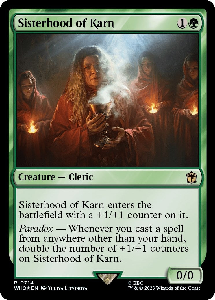 Image for Sisterhood of Karn (Surge Foil) (714) (WHO) - Magic: The Gathering