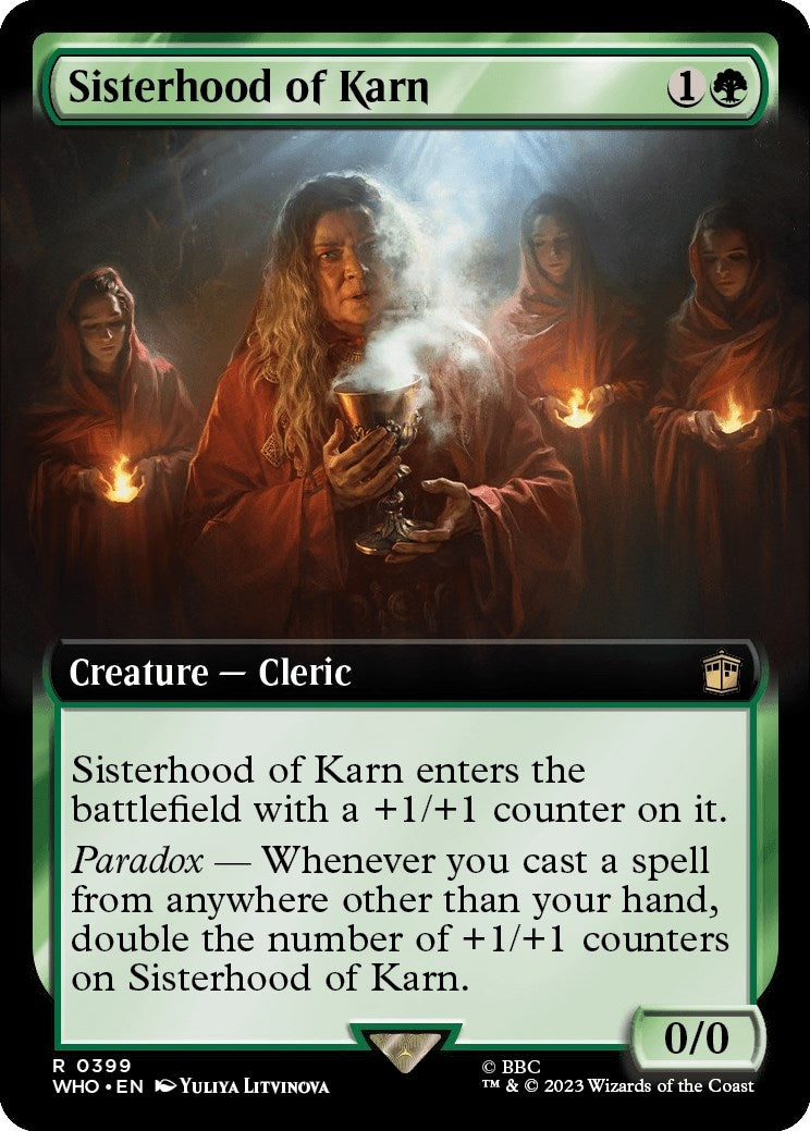 Image for Sisterhood of Karn (Extended Art) (399) (WHO) - Magic: The Gathering