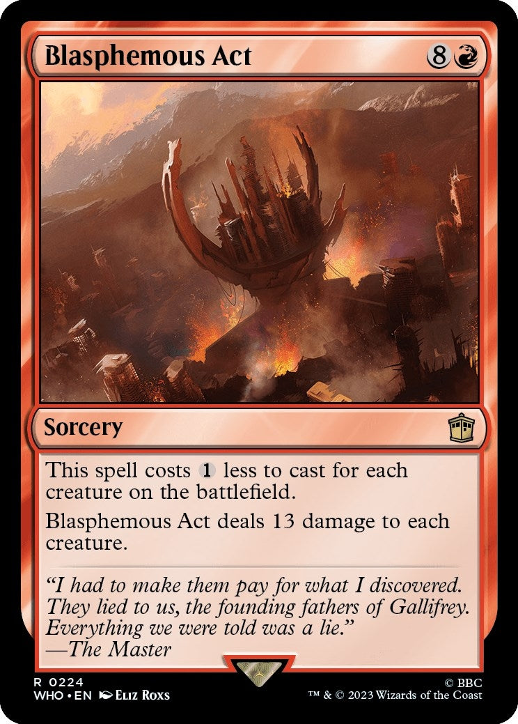 Image for Blasphemous Act (224) (WHO) - Magic: The Gathering