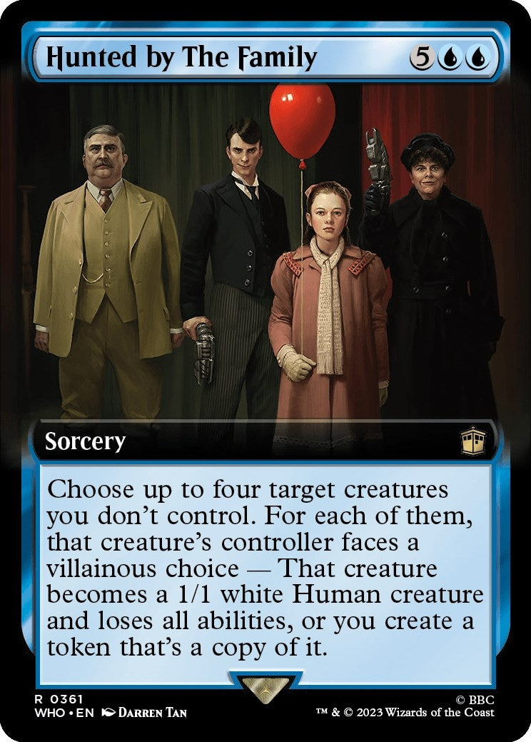 Image for Hunted by The Family (Extended Art) (361) (WHO) - Magic: The Gathering