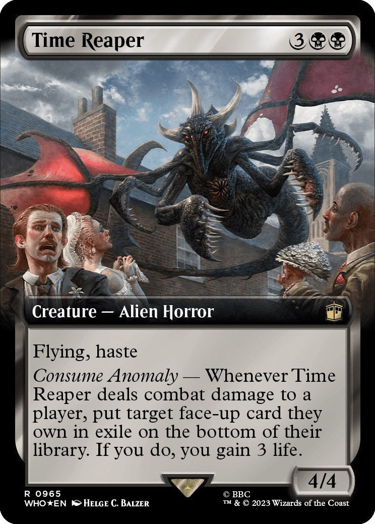 Image for Time Reaper (Extended Art) (Surge Foil) (965) (WHO) - Magic: The Gathering