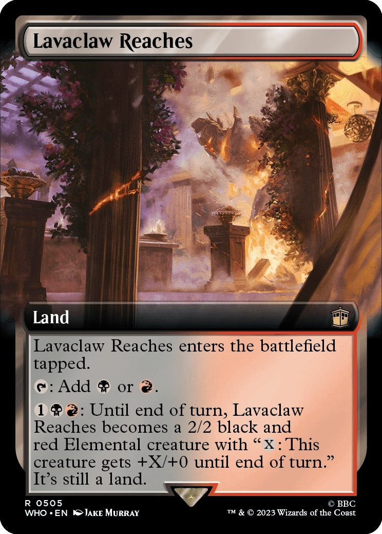Image for Lavaclaw Reaches (Extended Art) (505) (WHO) - Magic: The Gathering