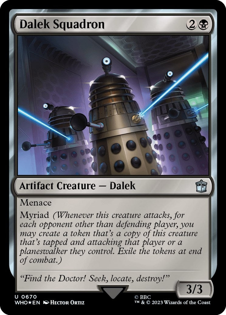 Image for Dalek Squadron (Surge Foil) (670) (WHO) - Magic: The Gathering
