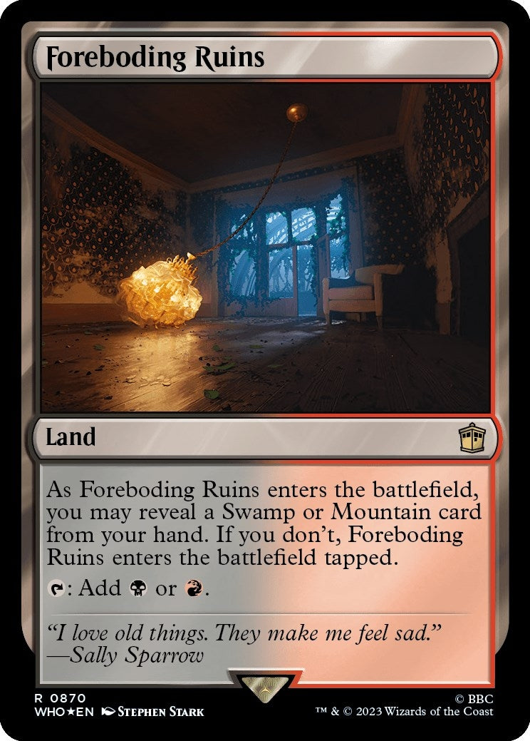 Image for Foreboding Ruins (Surge Foil) (870) (WHO) - Magic: The Gathering