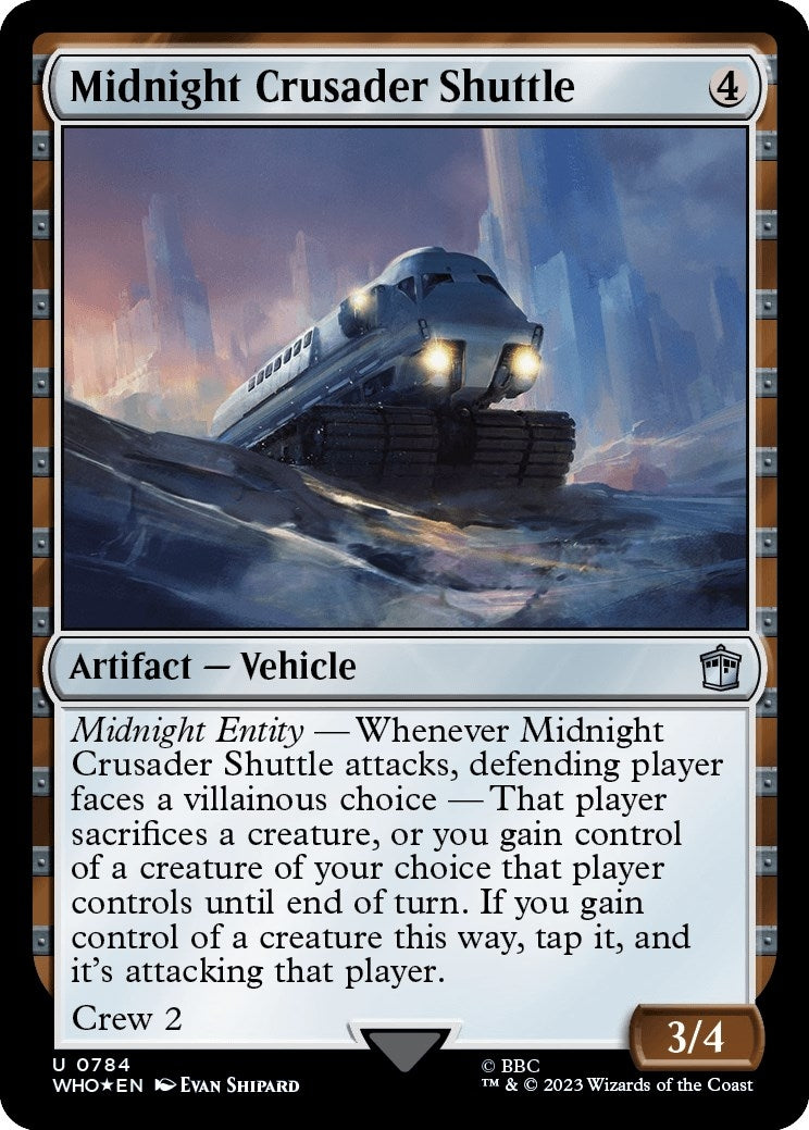 Image for Midnight Crusader Shuttle (Surge Foil) (784) (WHO) - Magic: The Gathering