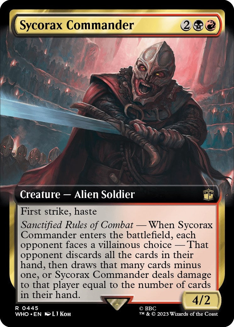 Image for Sycorax Commander (Extended Art) (445) (WHO) - Magic: The Gathering