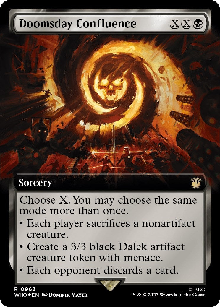 Image for Doomsday Confluence (Extended Art) (Surge Foil) (963) (WHO) - Magic: The Gathering